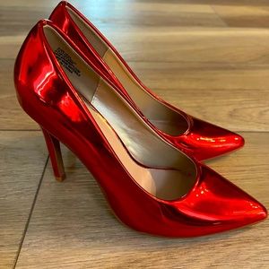 Valentine Day Red Shiny Sexy Heels